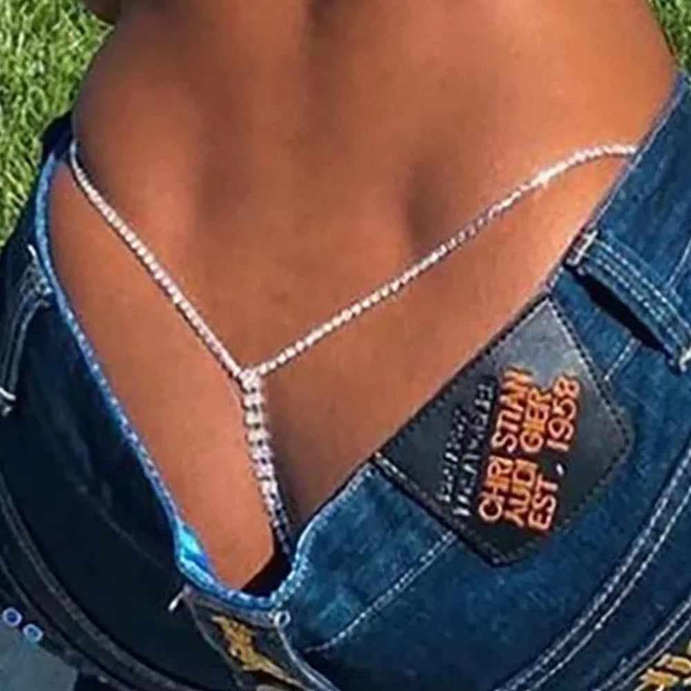 Rhinestone Waist Chain
