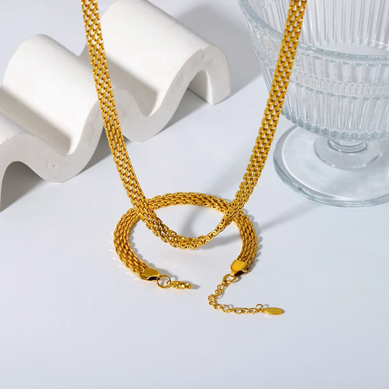 Alice Gold Choker Chain Set