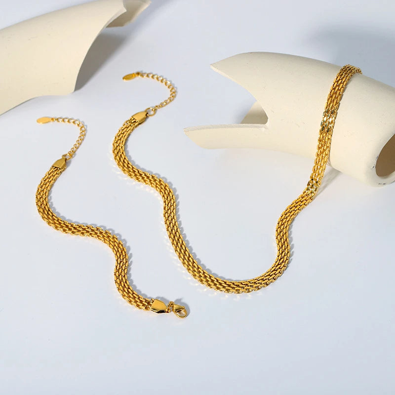 Alice Gold Choker Chain Set
