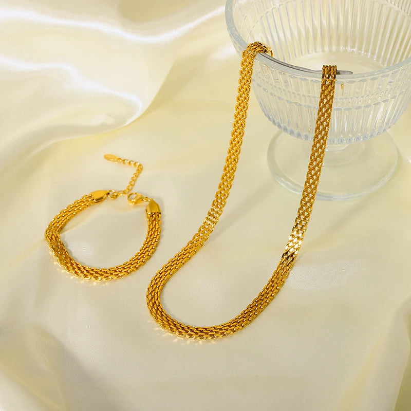 Alice Gold Choker Chain Set