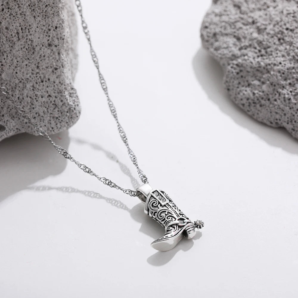 Cowgirl Boot Necklace