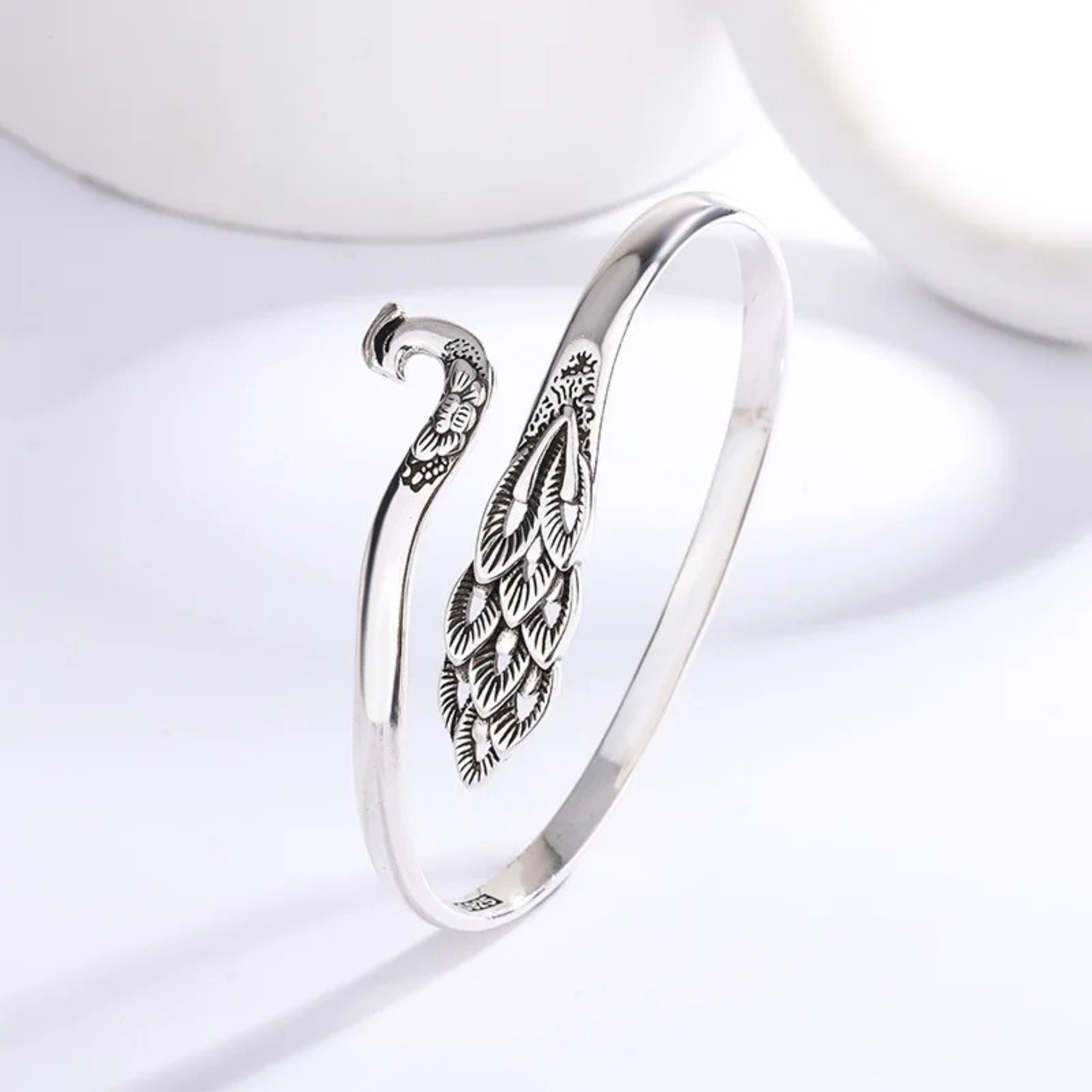 Peacock Cuff Bracelet