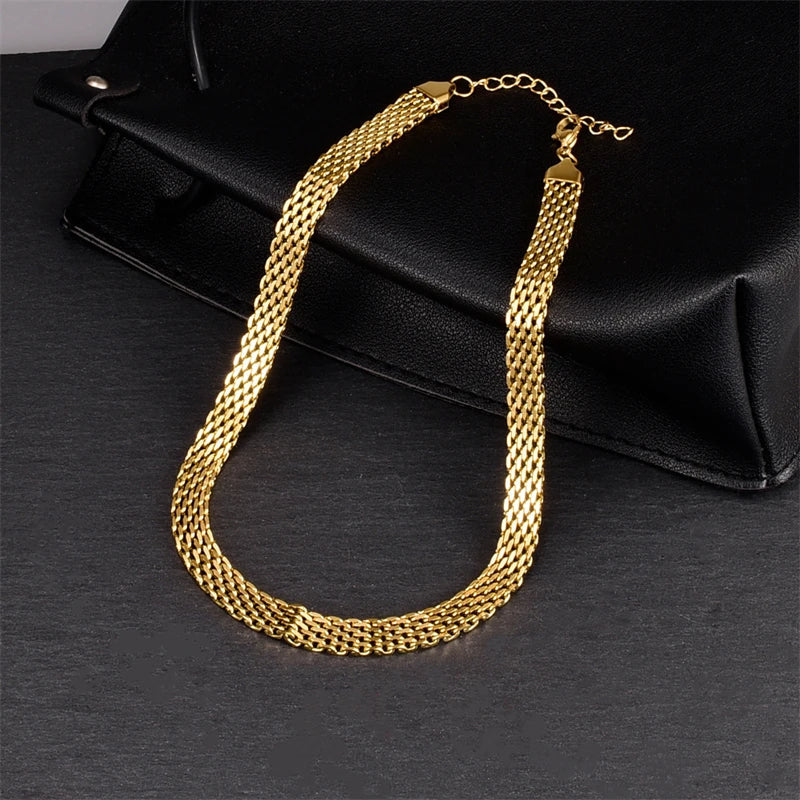 Alice Gold Choker Chain Set