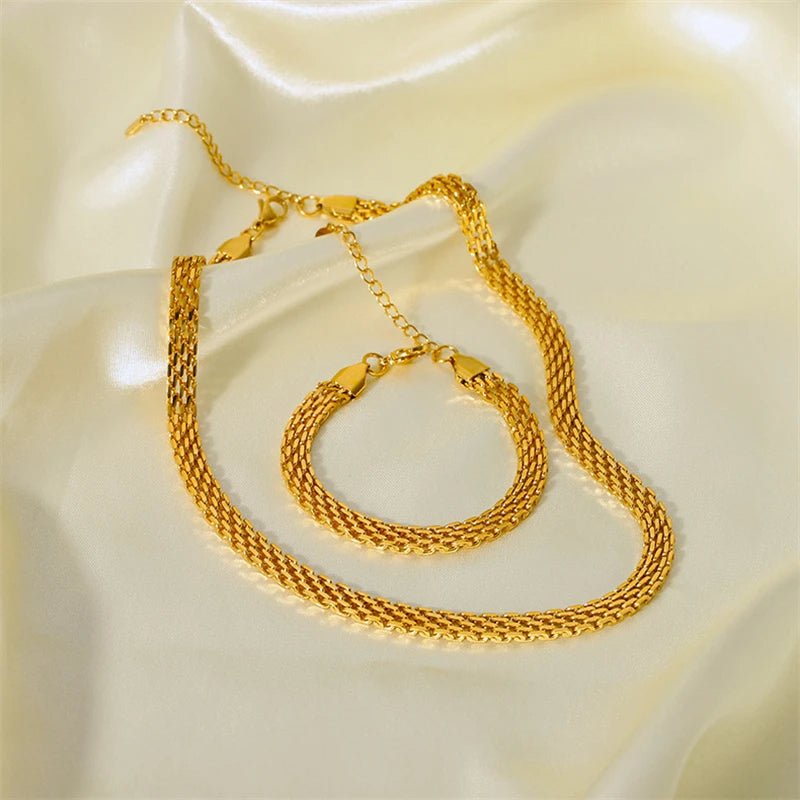 Alice Gold Choker Chain Set