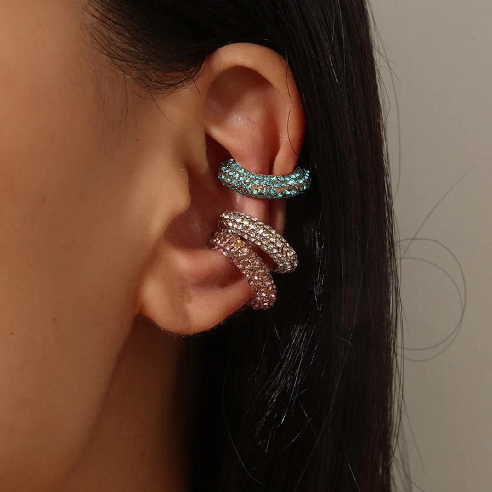 Eloise Crystal Ear Cuff