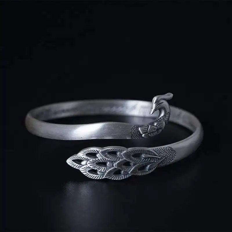 Peacock Cuff Bracelet