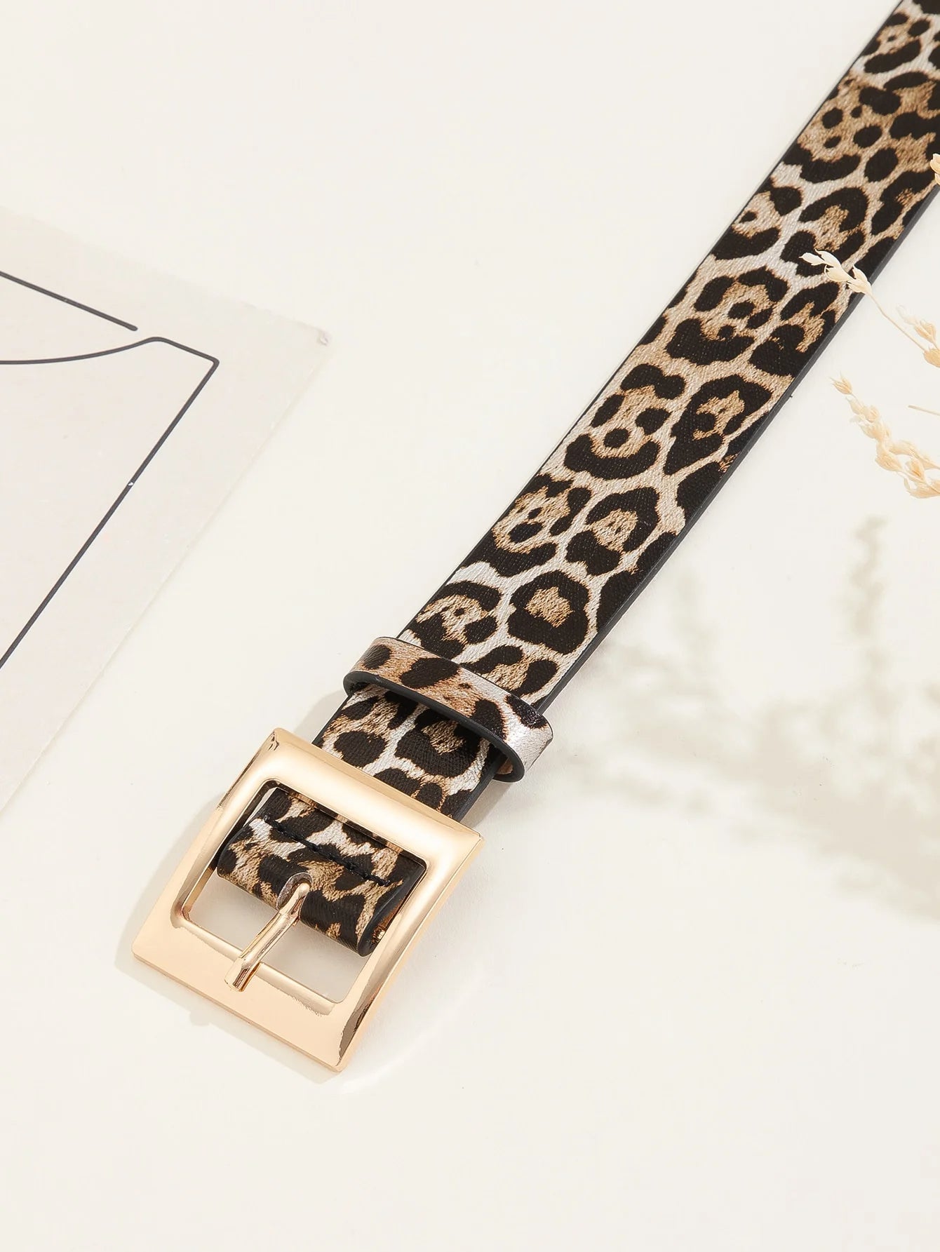 Leopard Print Belt
