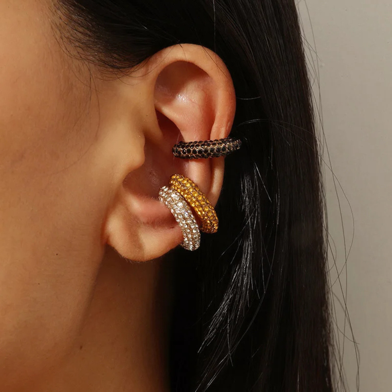 Eloise Crystal Ear Cuff