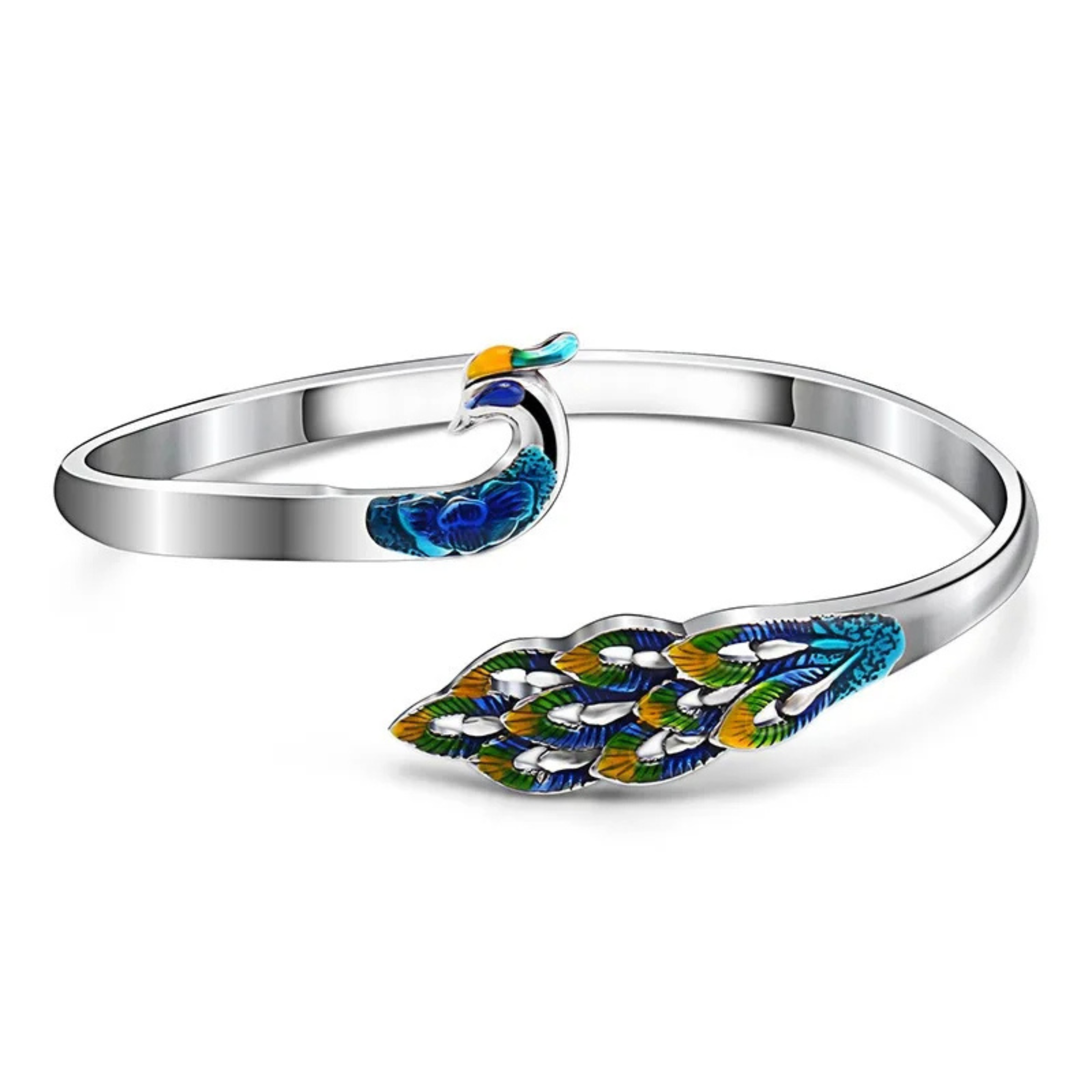 Peacock Cuff Bracelet