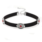 Desert Suede Concho Choker