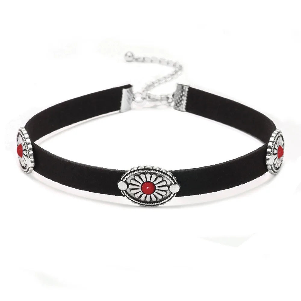 Desert Suede Concho Choker