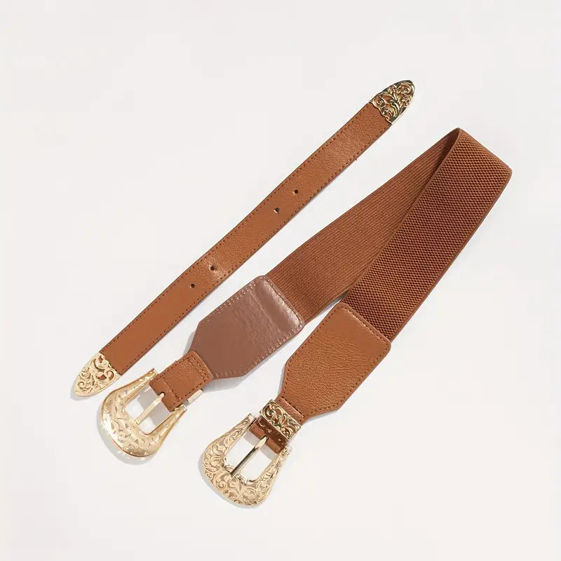 Double Buckle Waist Belt