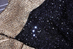 Splicing Sequined Sweater