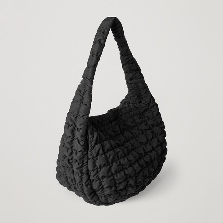 Ruched Tote Handbag