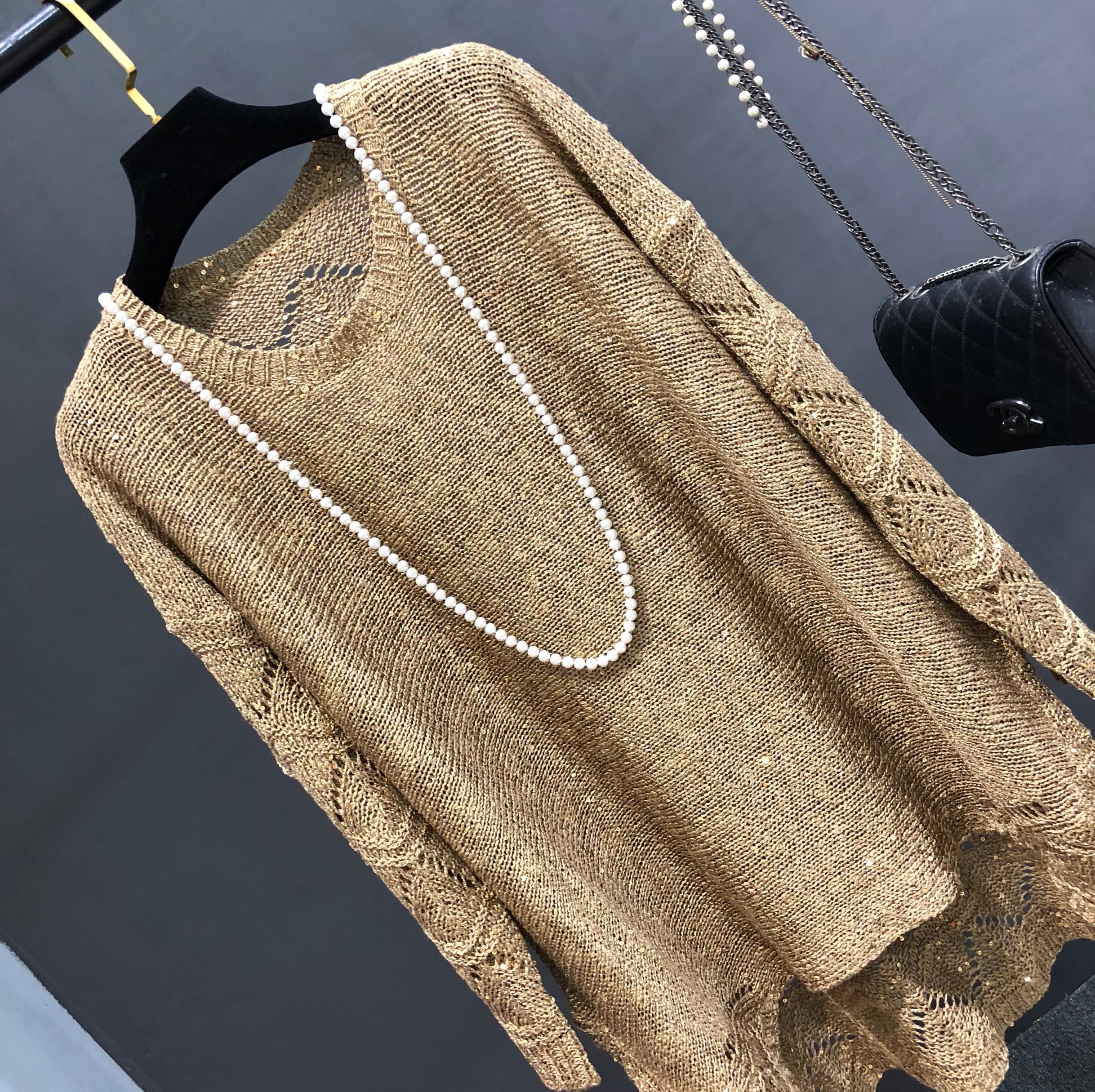 Loose Sequined Sweater