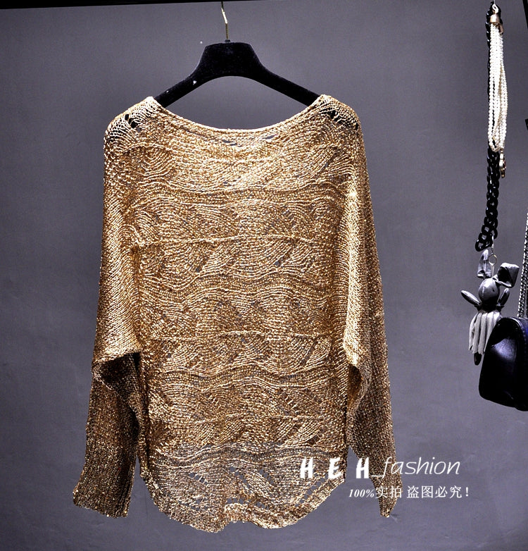 Sequined Knitted Pullover