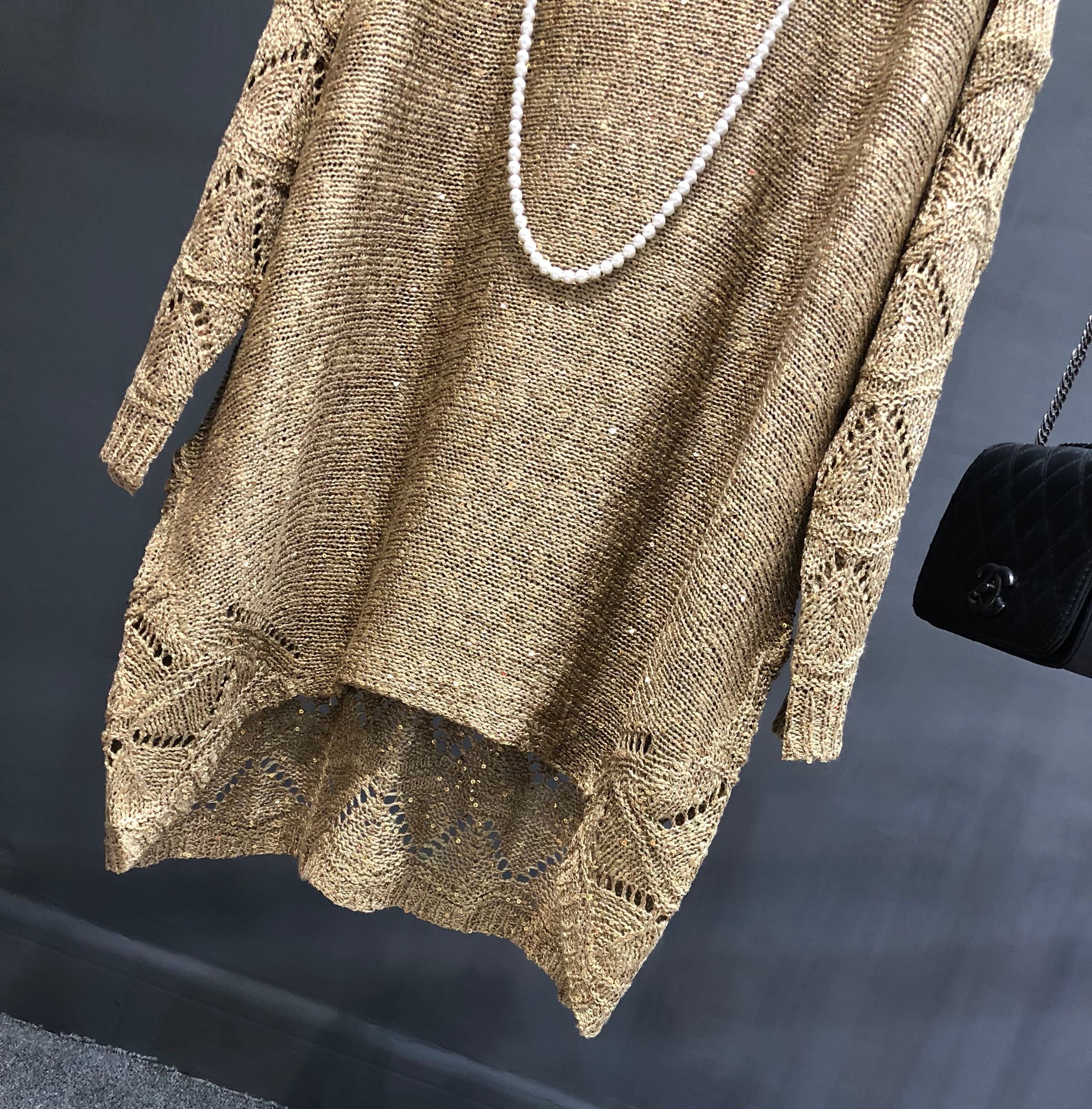 Loose Sequined Sweater