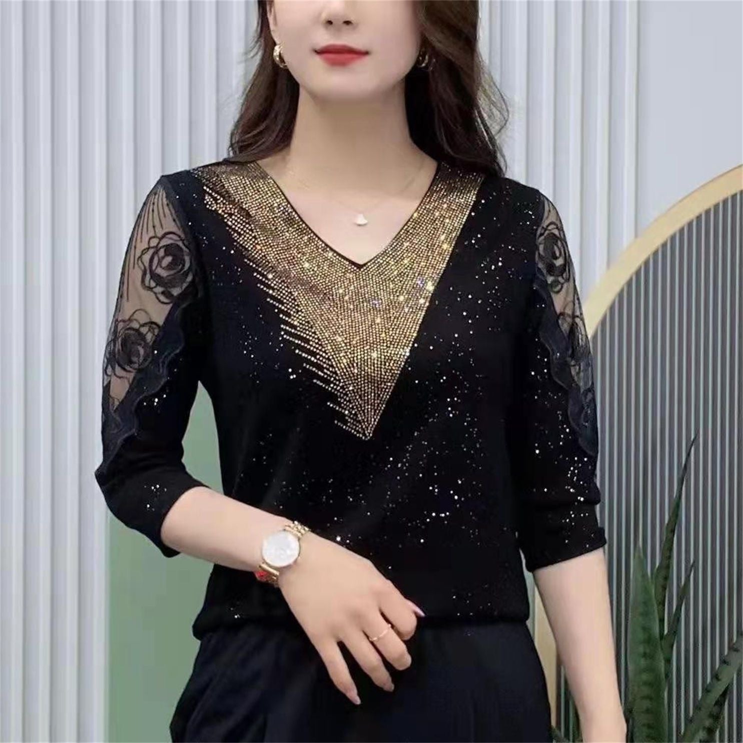 Luxury Sequins Blouse