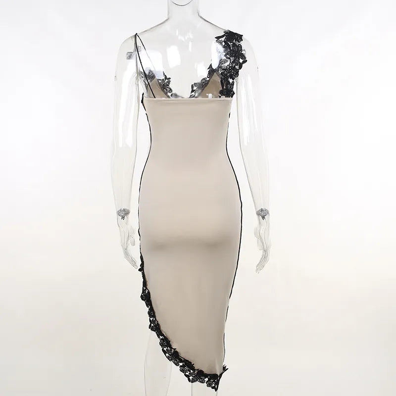 Bodycon Lace Midi Dress