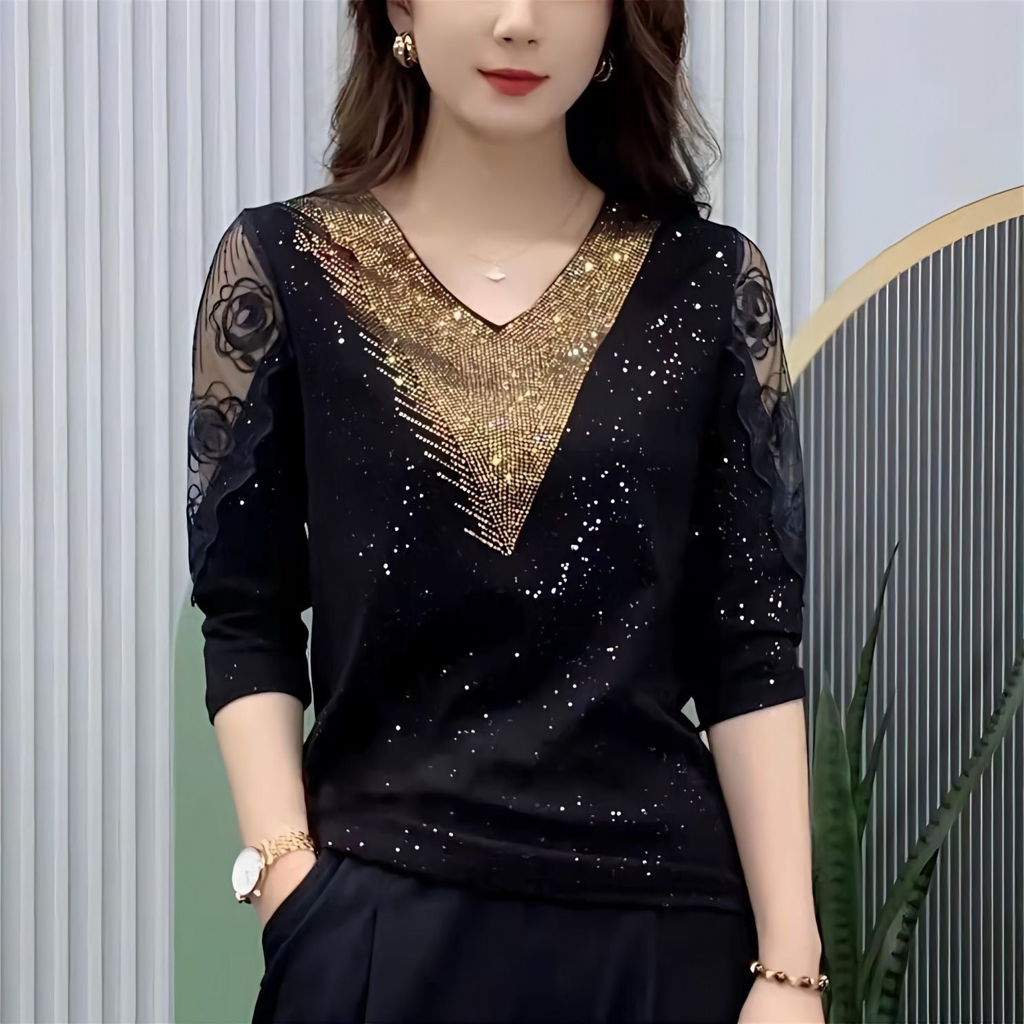 Luxury Sequins Blouse