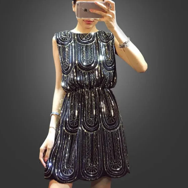 Sequined Mini Dress