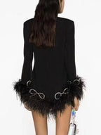 Macao Feather Mini Dress