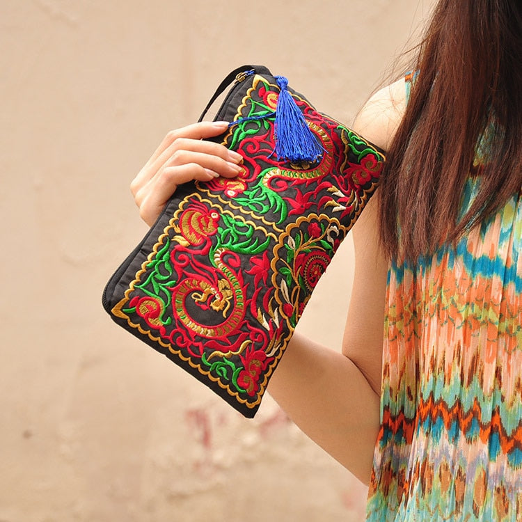 Embroidered Purse