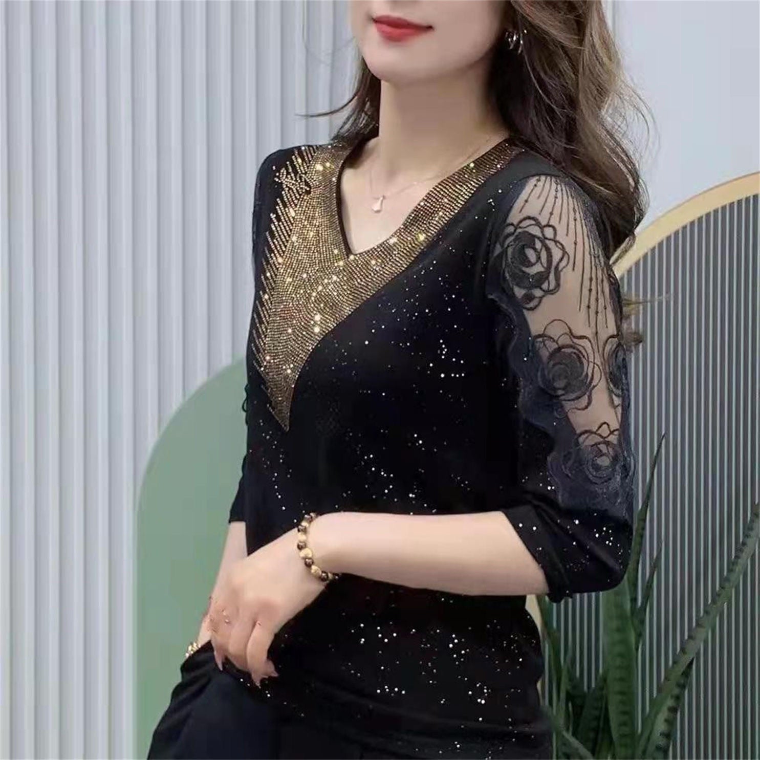 Luxury Sequins Blouse