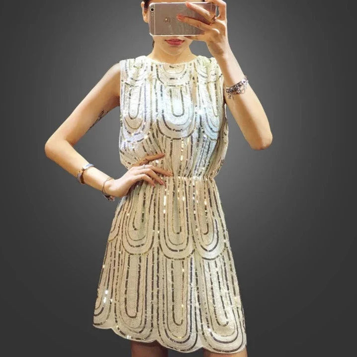 Sequined Mini Dress