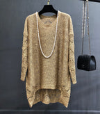 Loose Sequined Sweater