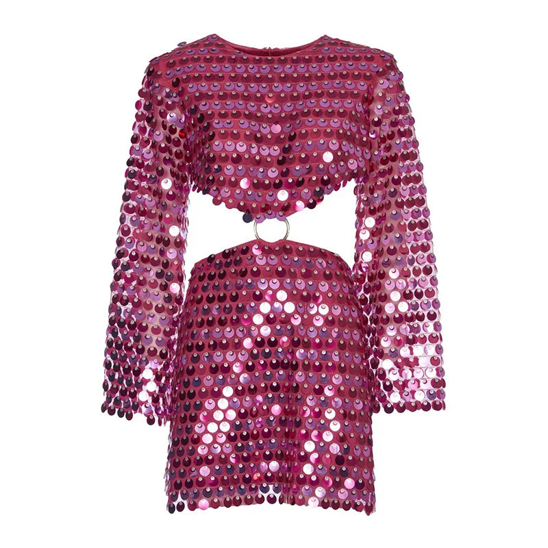 Sequined Mini Dress
