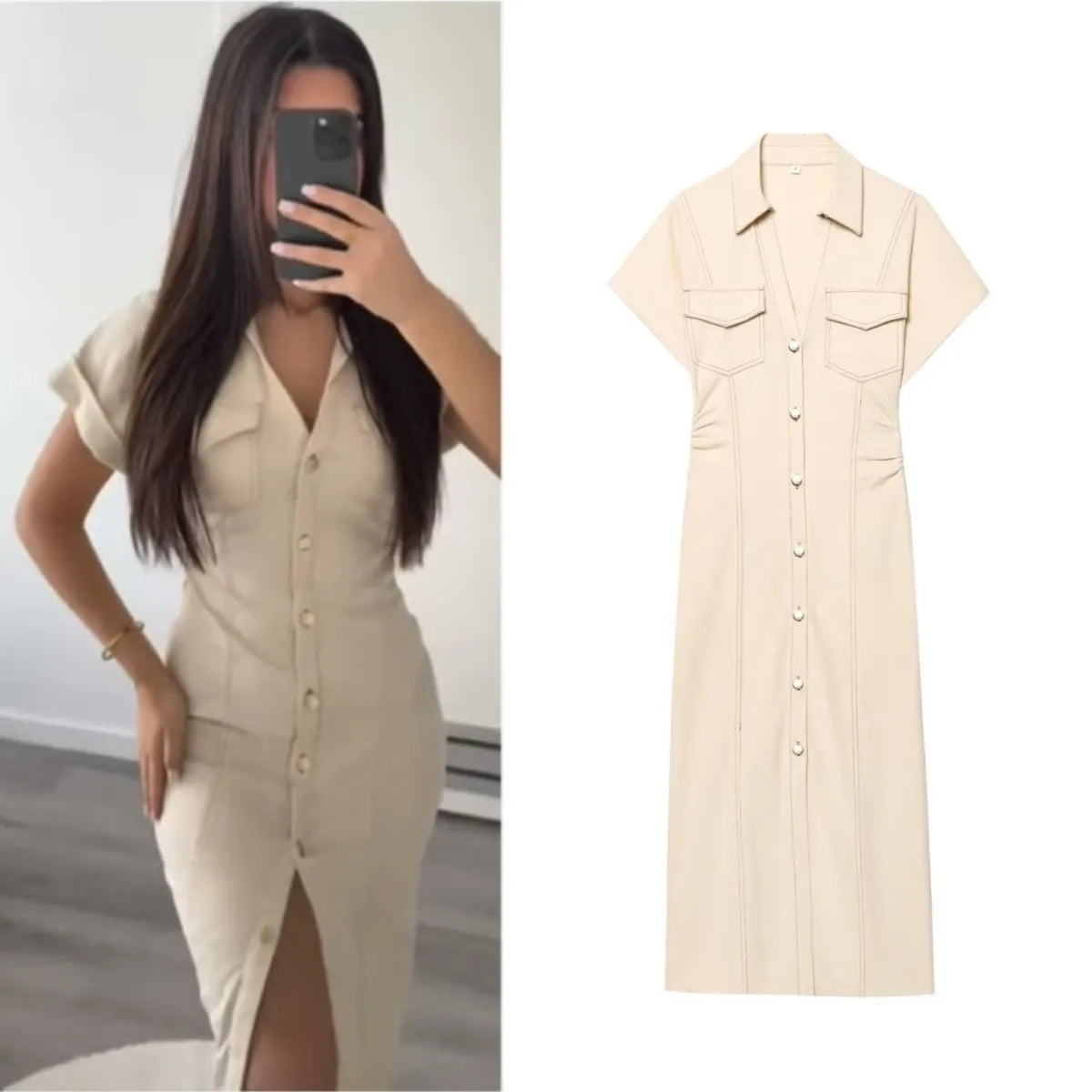 Aurora Denim Dress