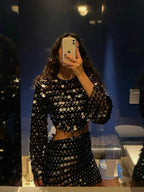 Sequined Mini Dress