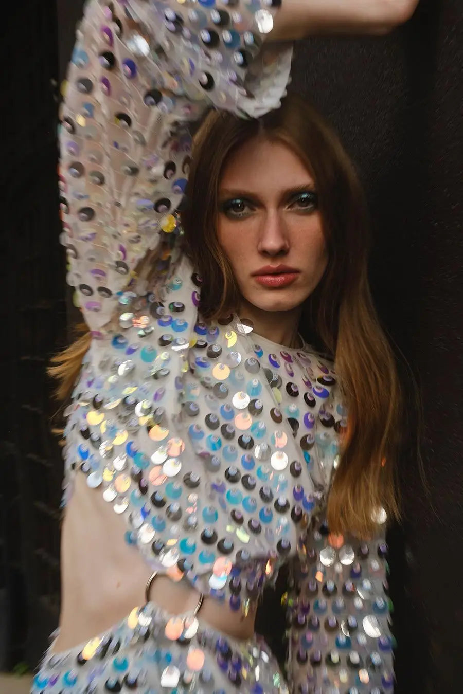 Sequined Mini Dress