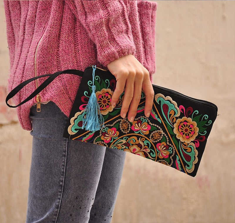 Embroidered Purse