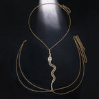 Snake Green Crystal Chain