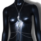 Snake Green Crystal Chain