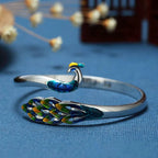 Peacock Cuff Bracelet