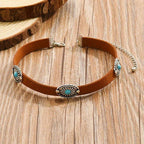 Desert Suede Concho Choker