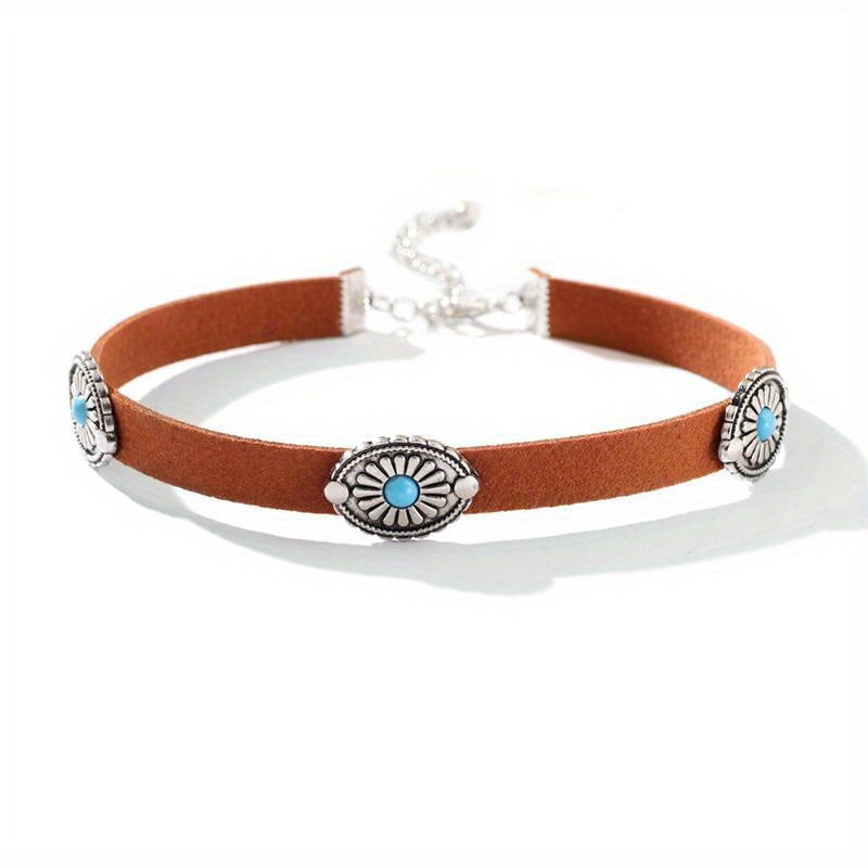 Desert Suede Concho Choker