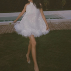 Sequined Feather Dress