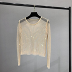 Shiny Long Sleeve Top