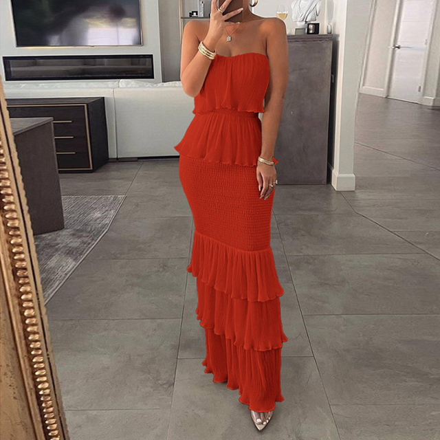 Ruffle Layered Dress