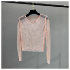 Shiny Long Sleeve Top