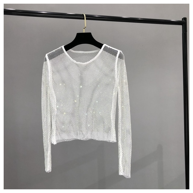 Shiny Long Sleeve Top