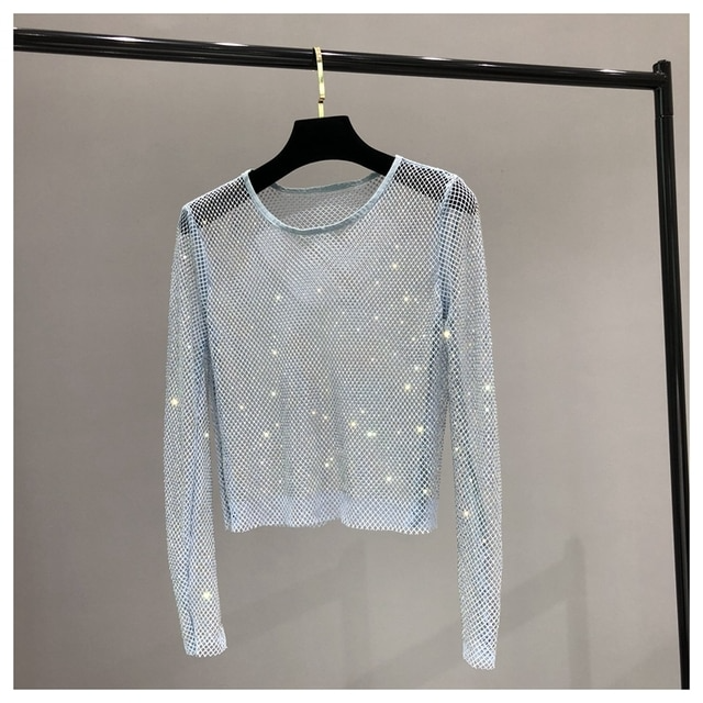 Shiny Long Sleeve Top