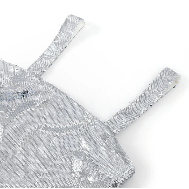 Silvery Maxi Dress