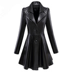 Leather Skirted Coat